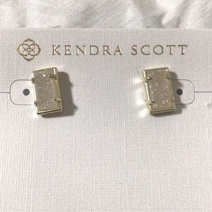 KENDRA SCOTT~Paola Stud Earrings~Gold/Iridescent~NWT